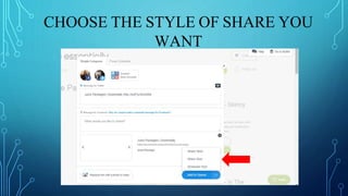 CHOOSE THE STYLE OF SHARE YOU
WANT
 