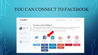 YOU CAN CONNECT TO FACEBOOK
 