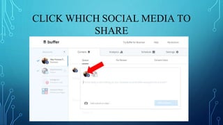 CLICK WHICH SOCIAL MEDIA TO
SHARE
 