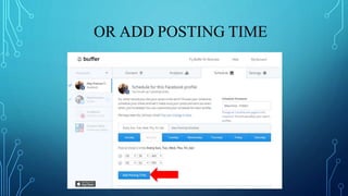 OR ADD POSTING TIME
 
