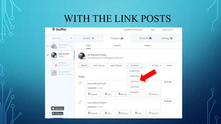 WITH THE LINK POSTS
 