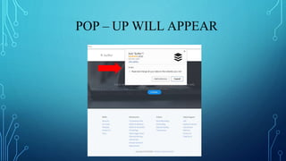 POP – UP WILL APPEAR
 