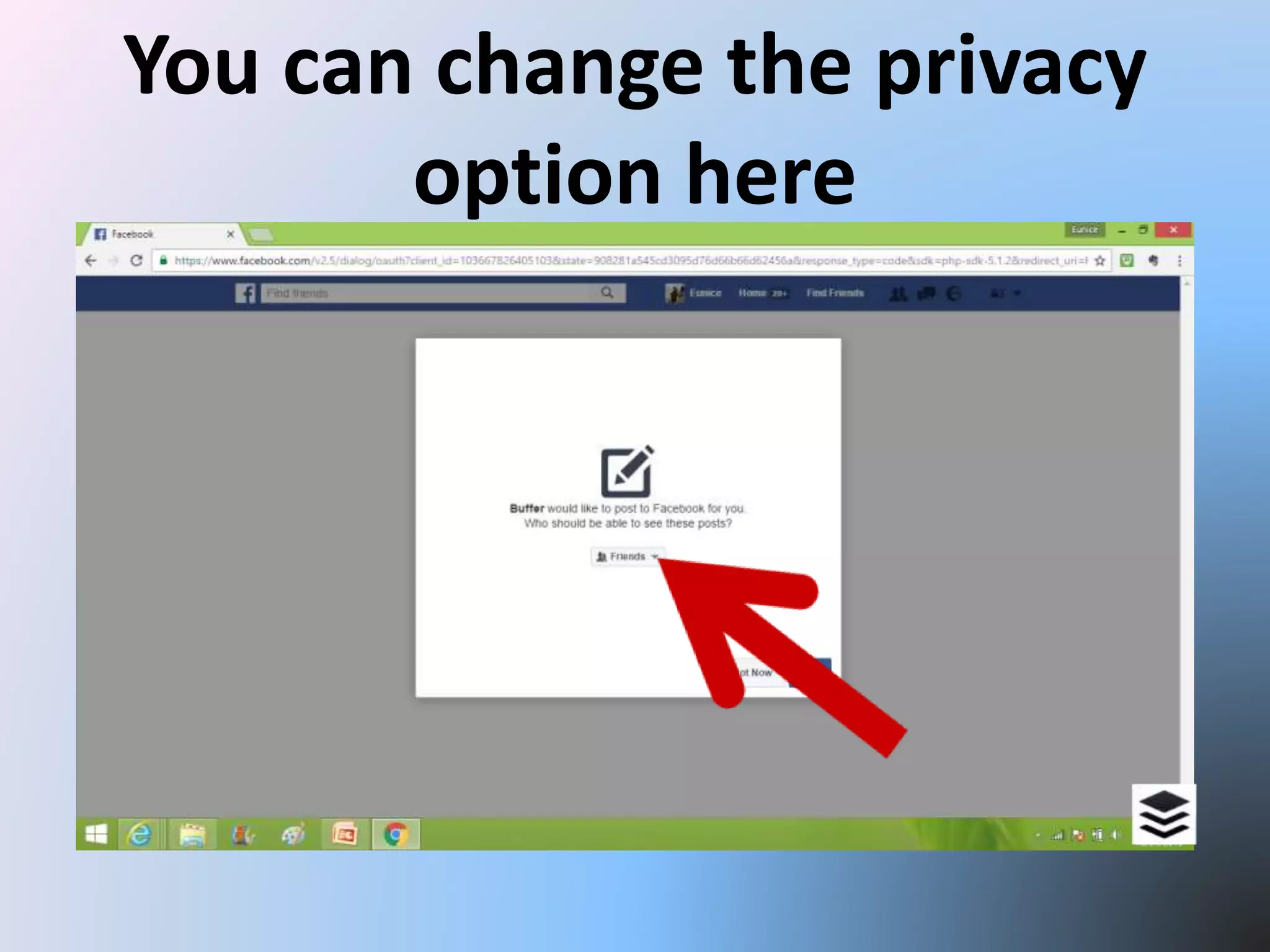 You can change the privacy
option here
 