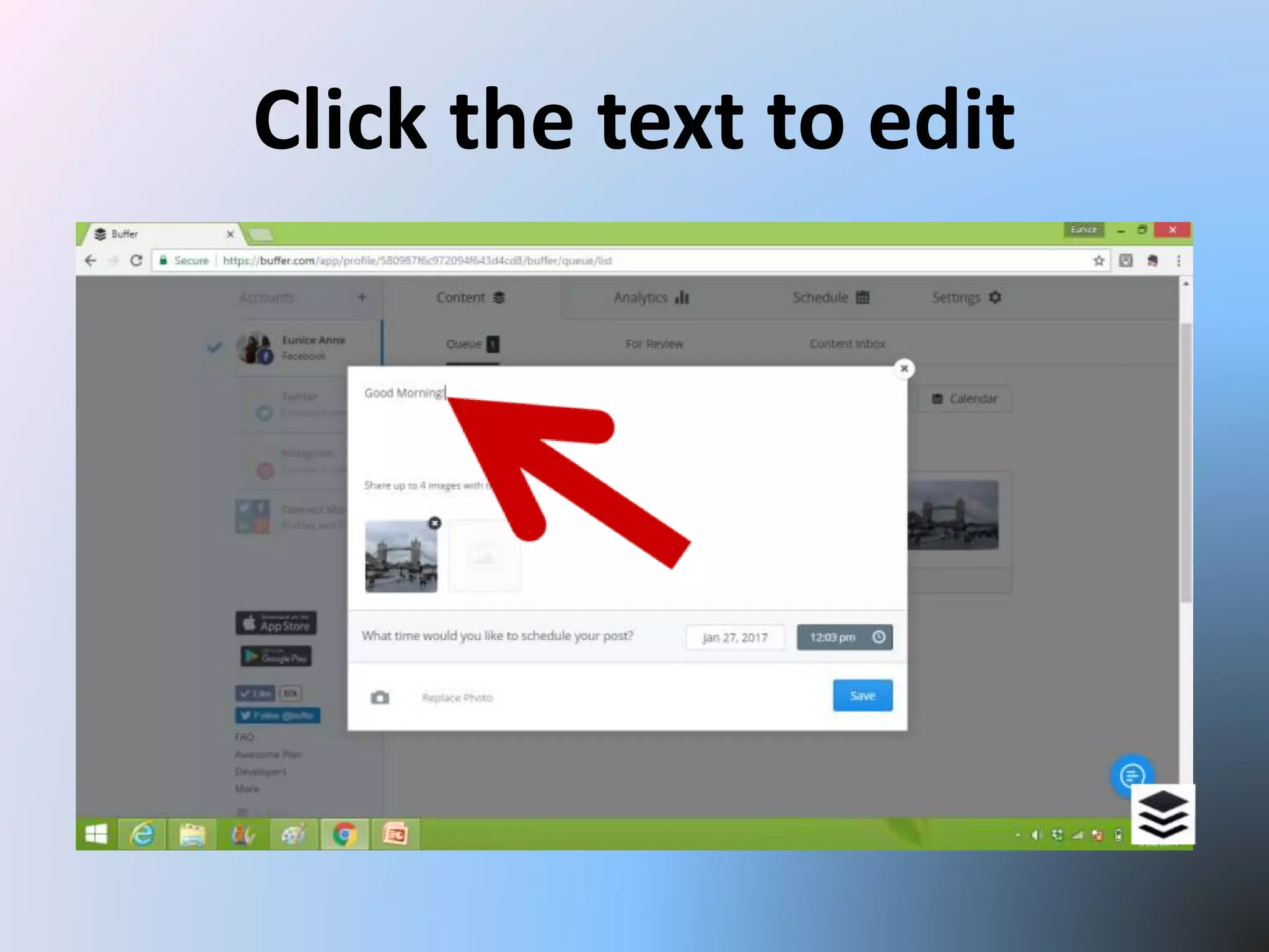 Click the text to edit
 