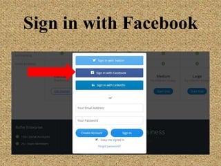 Sign in with Facebook
 