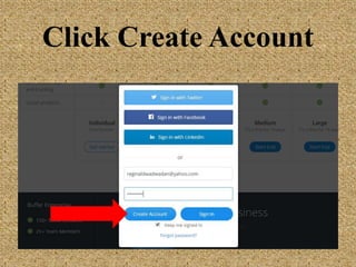 Click Create Account
 