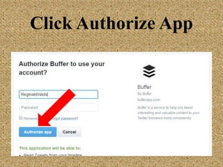 Click Authorize App
 