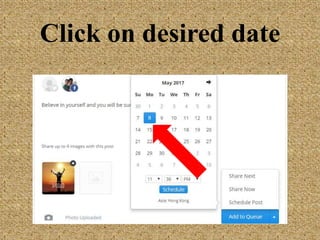 Click on desired date
 
