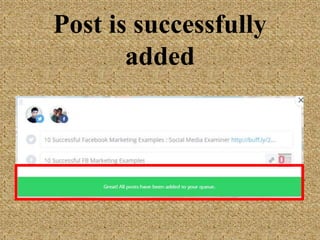 Post is successfully
added
 