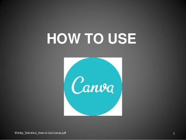 How To Use Canva How to use canva