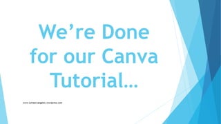 We’re Done
for our Canva
Tutorial…
 