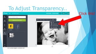 To Adjust Transparency..
Click this!
 