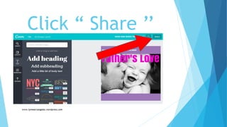 Click “ Share ’’
 