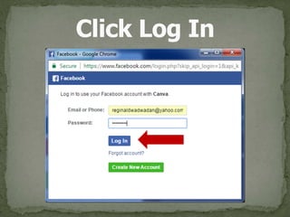 Click Log In
 
