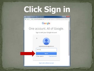 Click Sign in
 