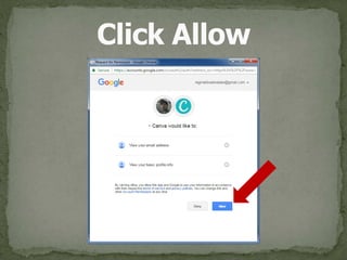 Click Allow
 