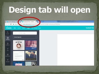 Design tab will open
 