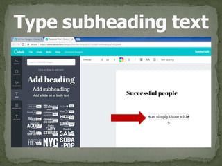Type subheading text
 