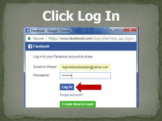 Click Log In
 