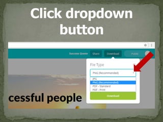 Click dropdown 
button
 