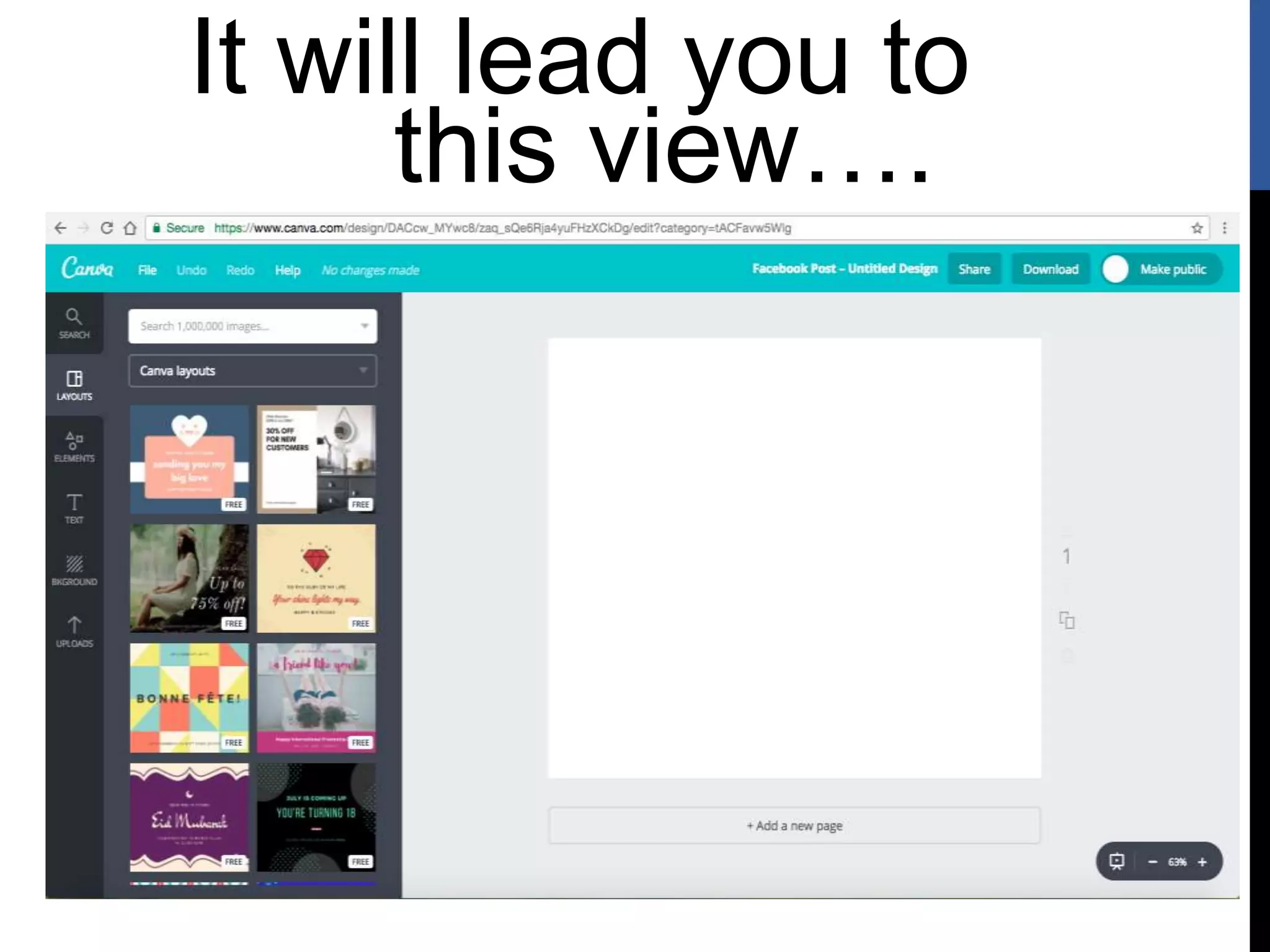 It will lead you to
this view….
 