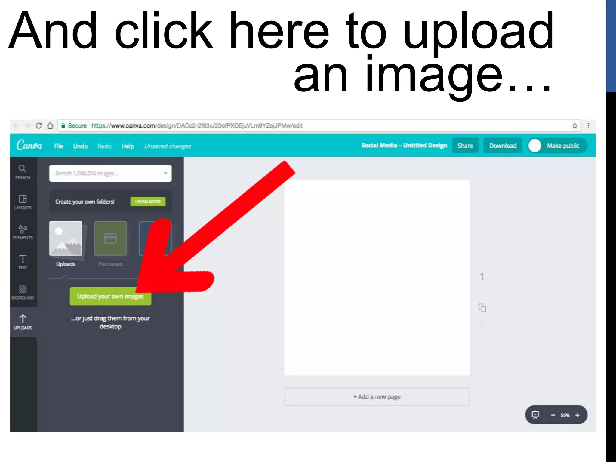 And click here to upload
an image…
 