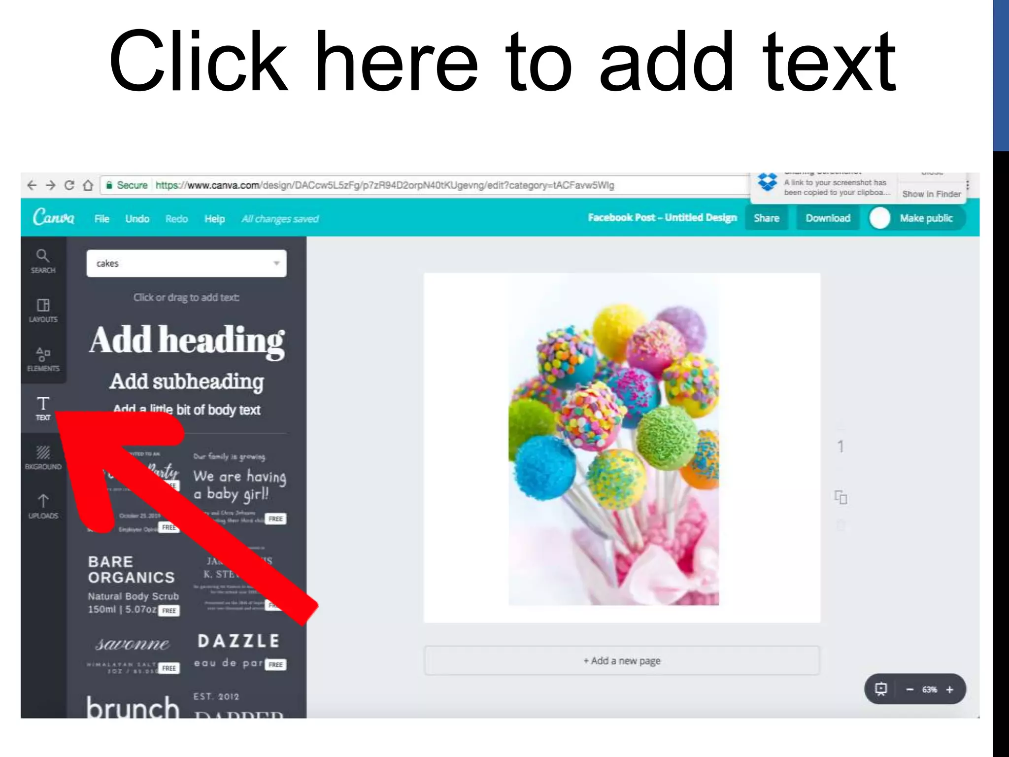 Click here to add text
 
