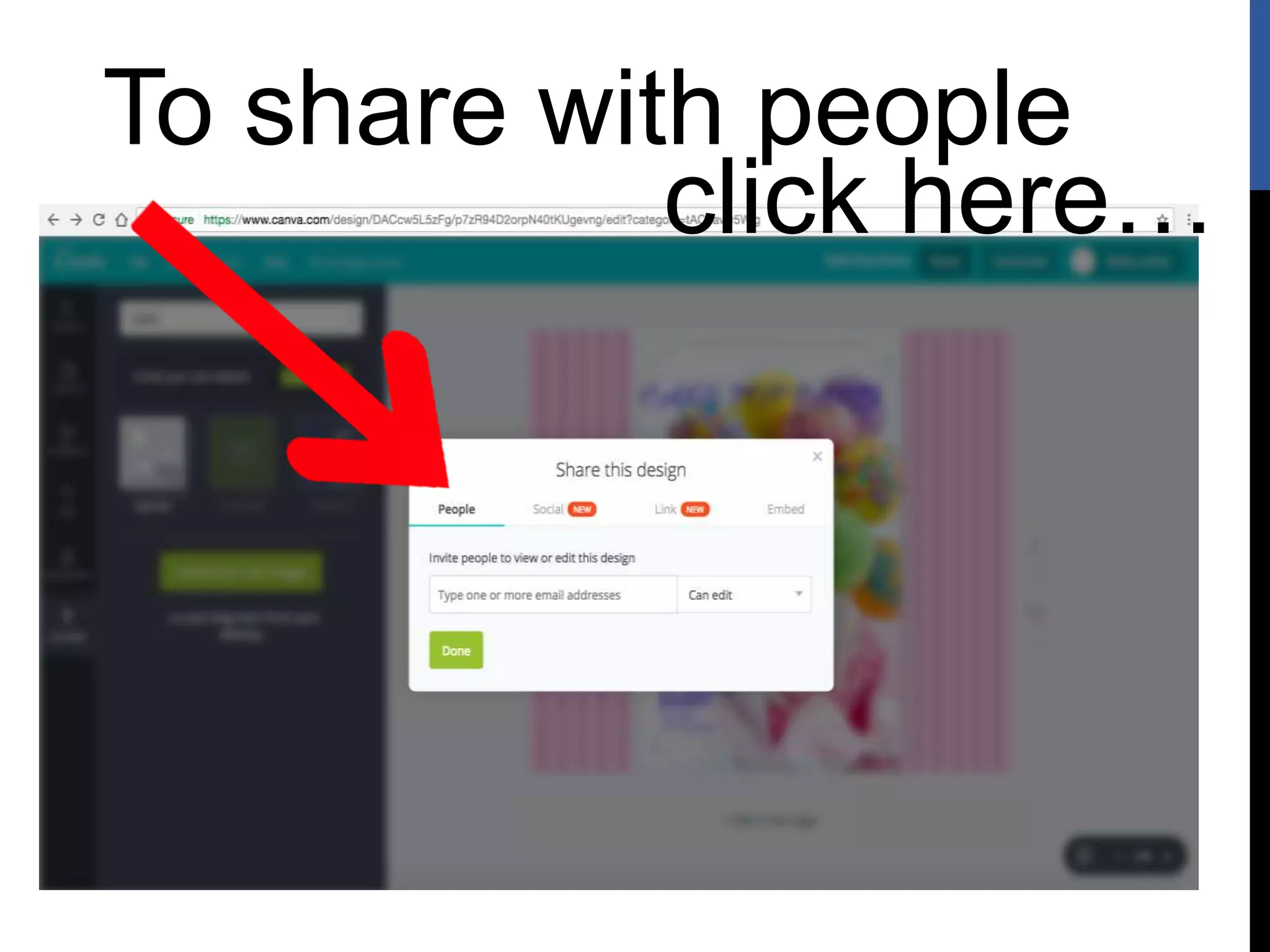 To share with people
click here…
 