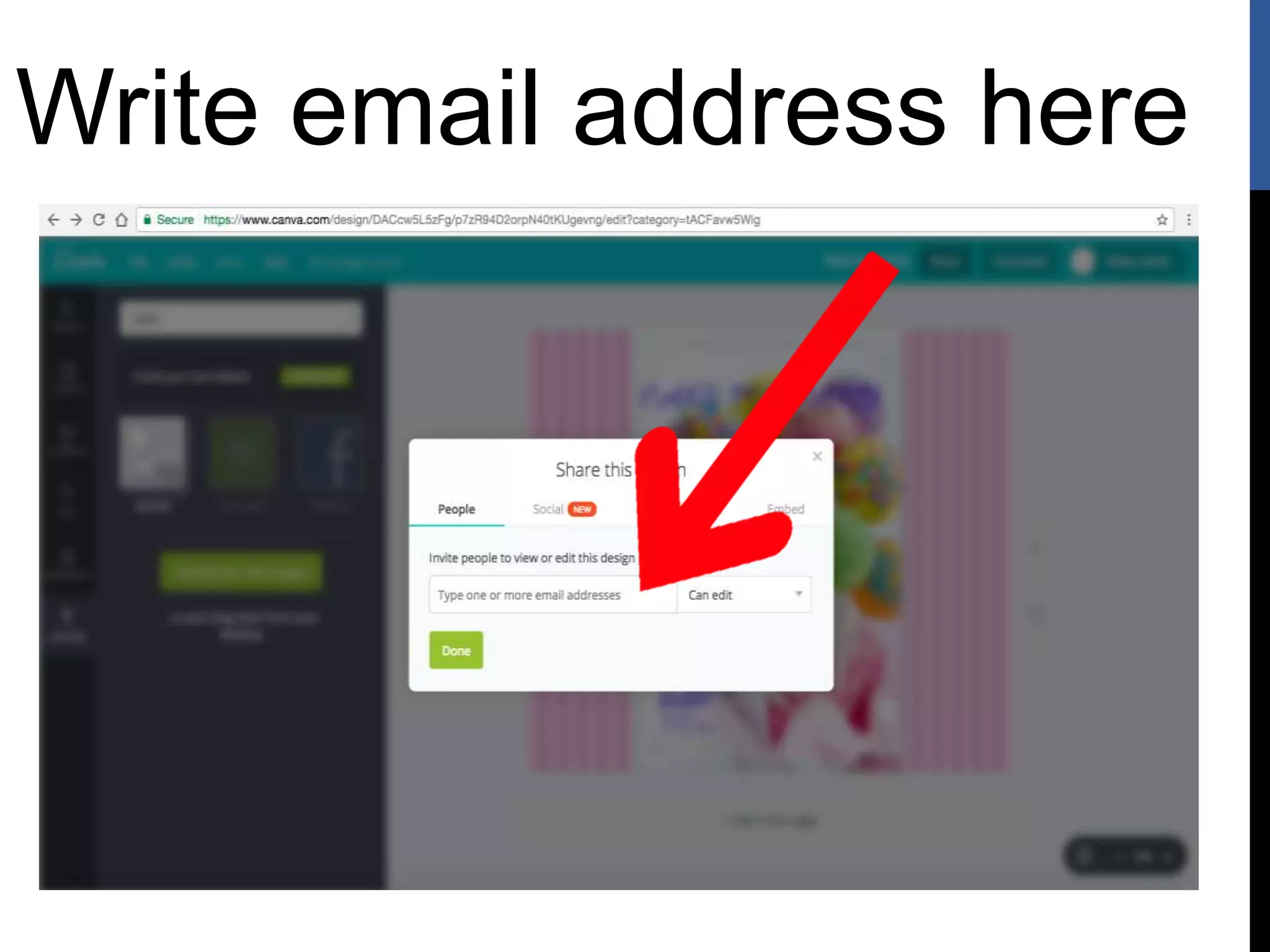 Write email address here
 