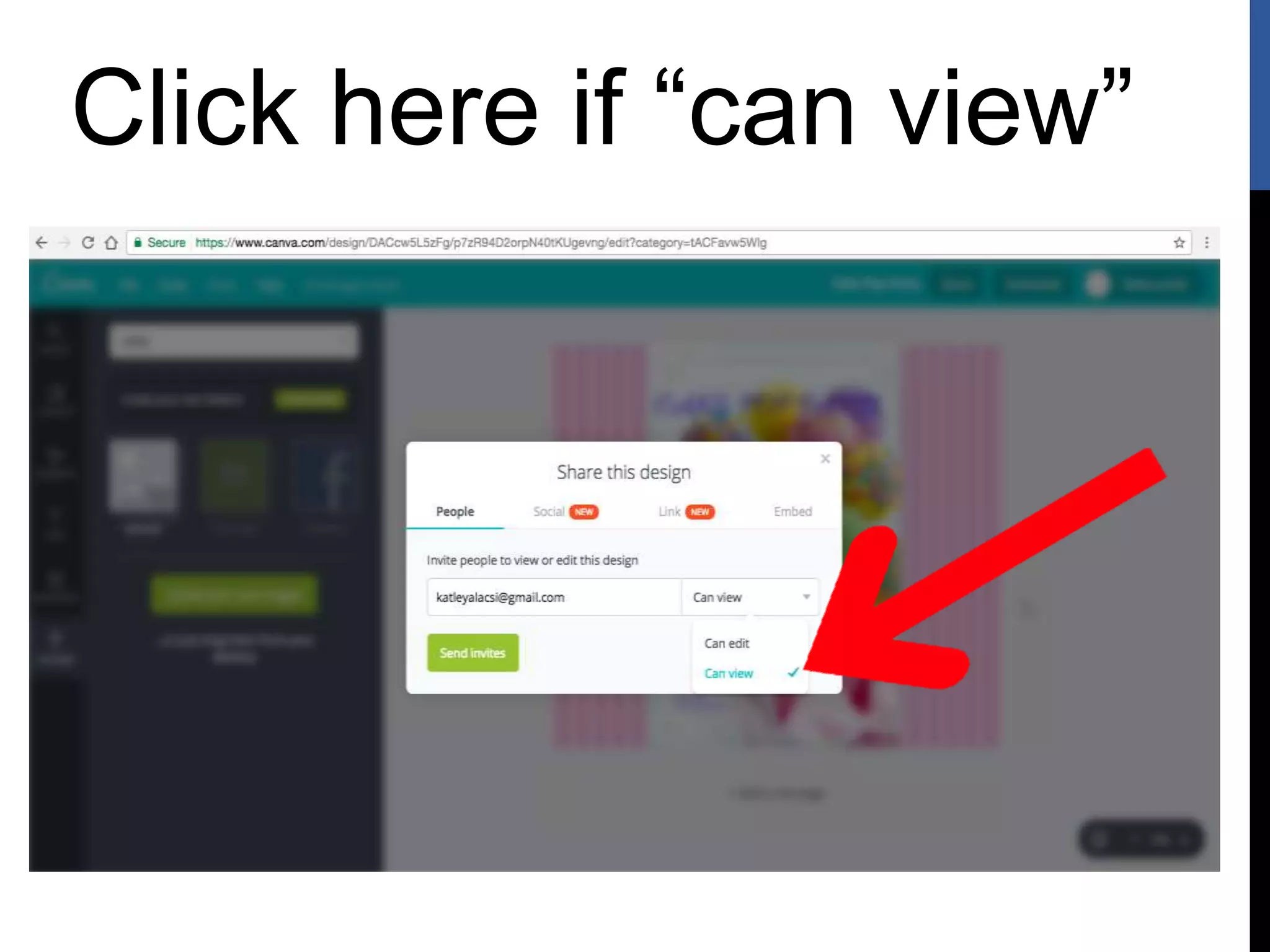 Click here if “can view”
 