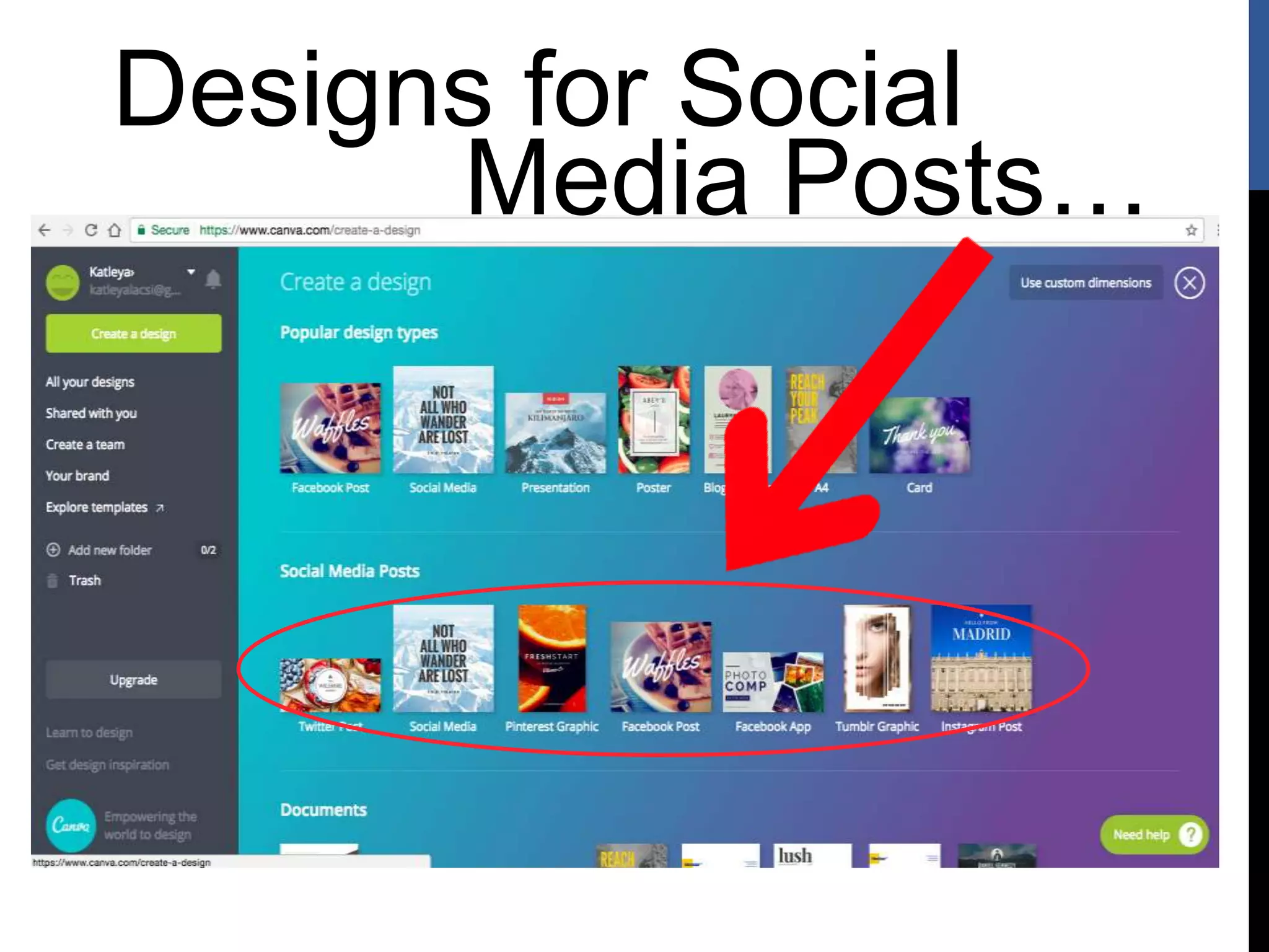 Designs for Social
Media Posts…
 