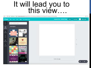 It will lead you to
this view….
 