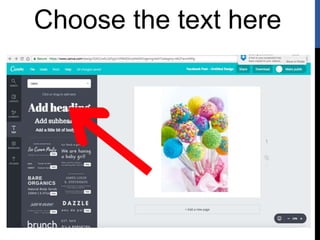 Choose the text here
 