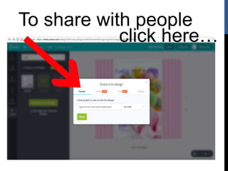 To share with people
click here…
 