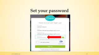Set your password
www.rafaeldavis.net 20
 