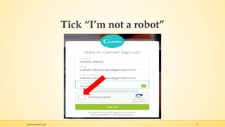 Tick “I’m not a robot”
www.rafaeldavis.net 21
 