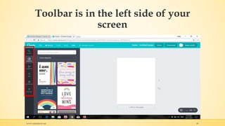 Toolbar is in the left side of your
screen
www.rafaeldavis.net 43
 