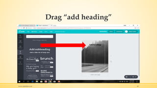 Drag “add heading”
www.rafaeldavis.net 65
 