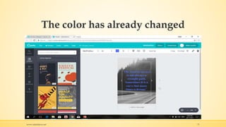 The color has already changed
www.rafaeldavis.net 71
 