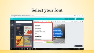 Select your font
www.rafaeldavis.net 78
 