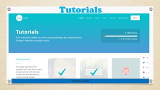 Tutorials
© Rose Harvey 2017
 