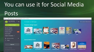 You can use it for Social Media
Posts
 