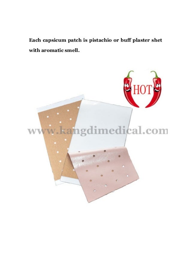 How to use Chinese porous capsicum patch