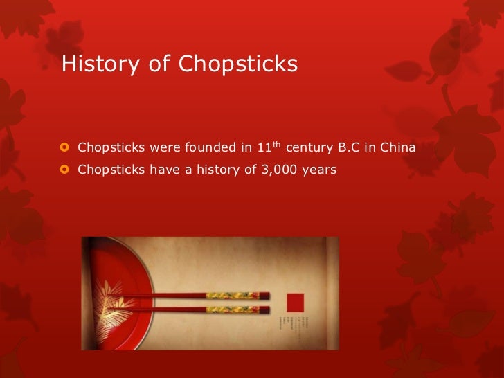 chinese chopsticks history