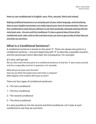 How to use conditionals in English...pdf