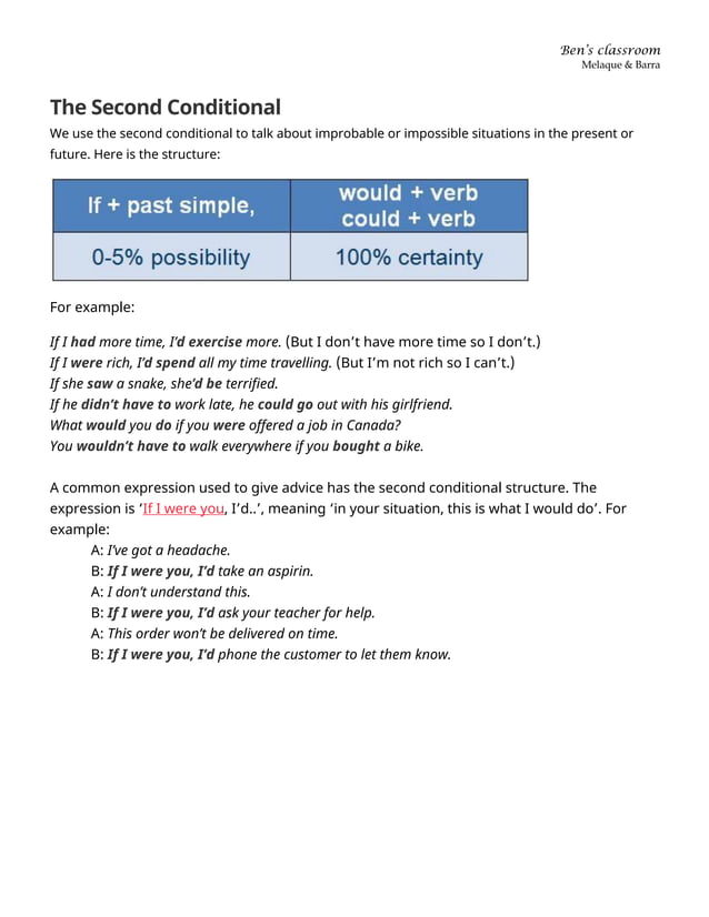 How to use conditionals in English...pdf