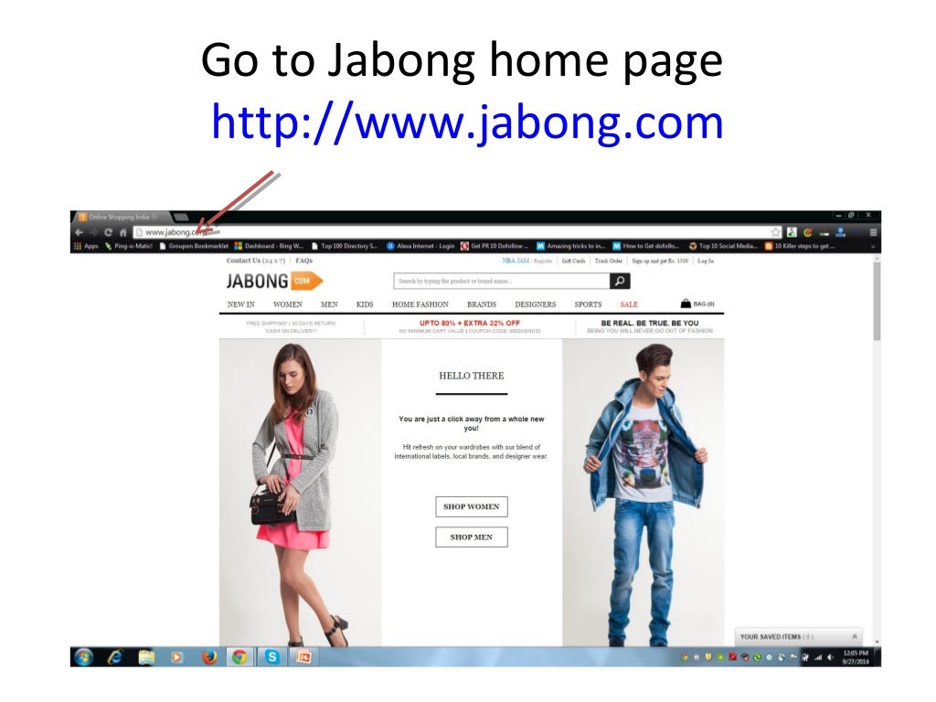 Jabong 1st order coupon