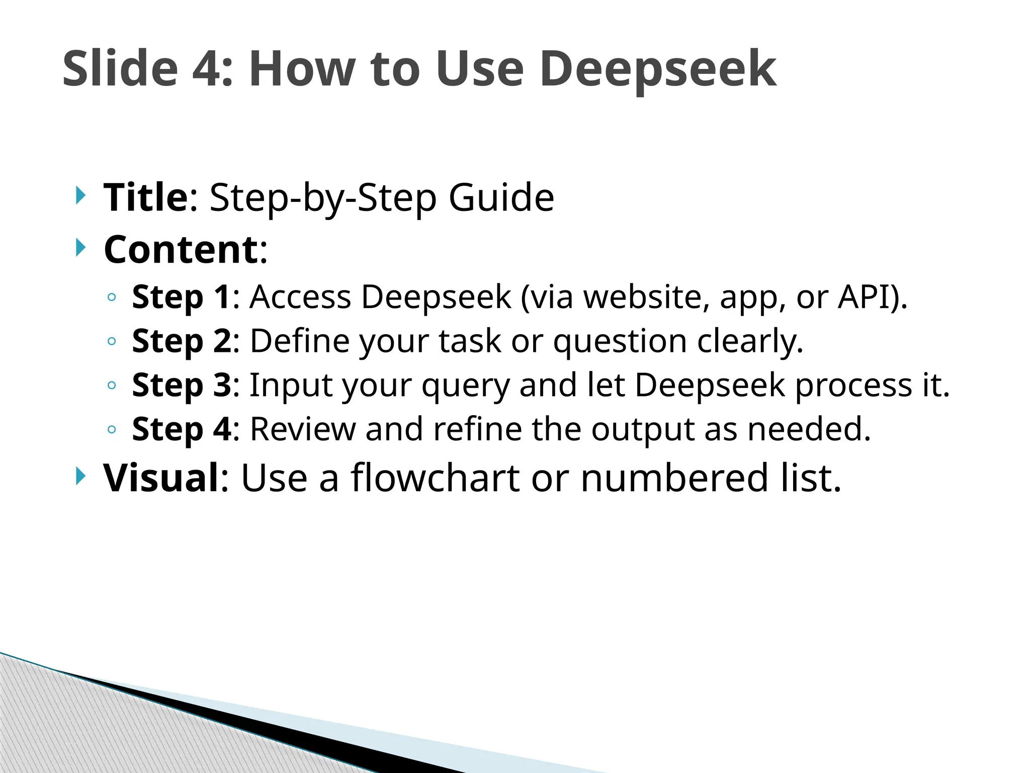 How to use Deepseek and benefit from the AI App | PPTX