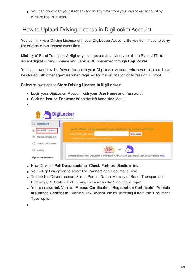 How To Use DigiLocker Without Aadhar Card How To Link Pan Card In D 