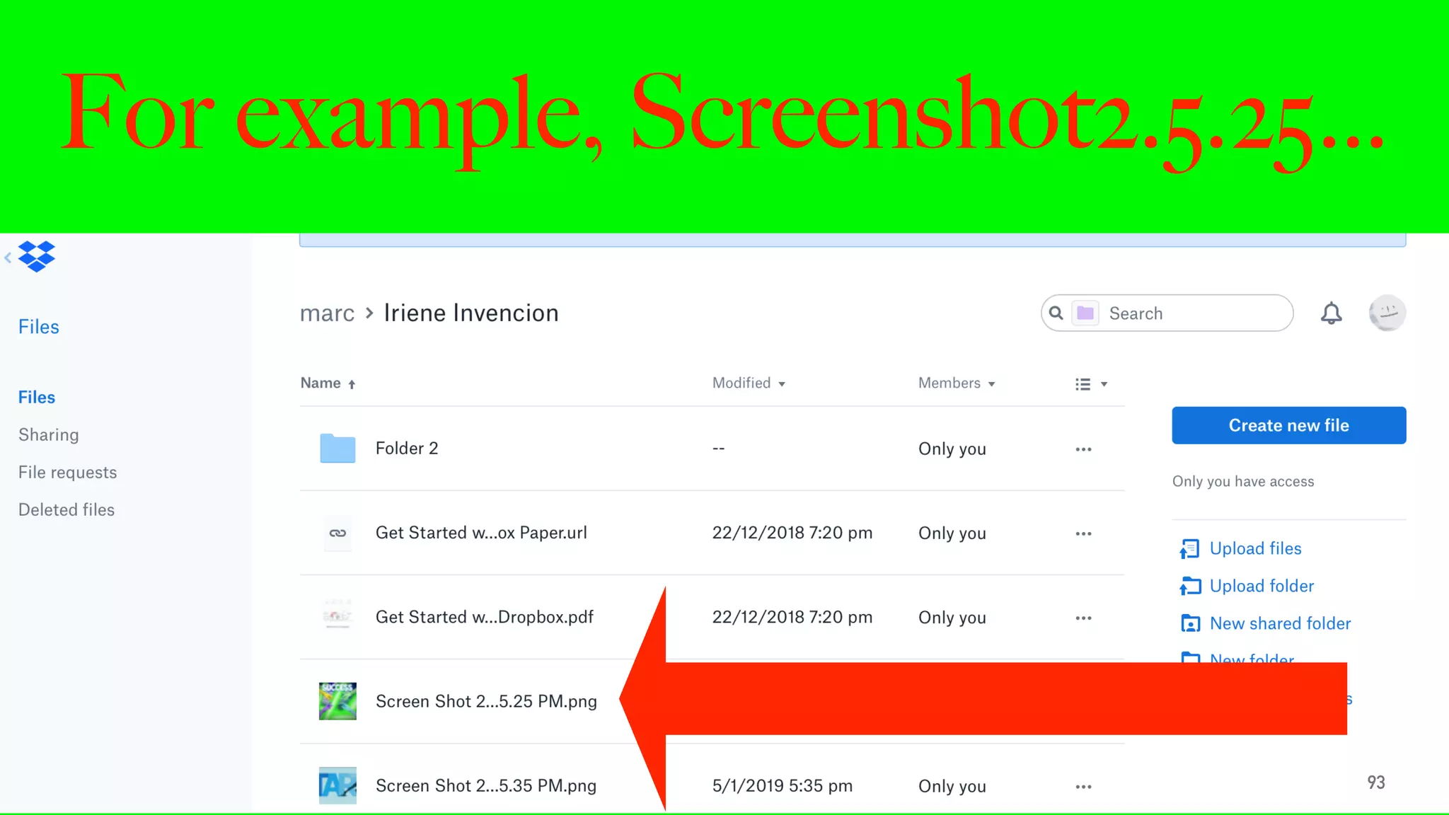 For example, Screenshot2.5.25…
93
 